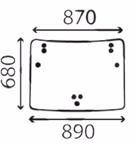 Pare brise 6005012167 Renault