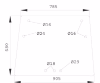 Pare brise 205810040401 Adaptable