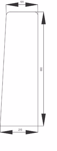 Pare brise inférieur 134571002 Adaptable