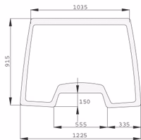 Pare brise fixe Adaptable