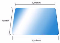 Pare brise John Deere 6000 s 6010s 6020s 412972 Adaptable