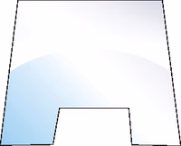 Pare brise Massey-Ferguson 3385240M3 Adaptable