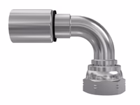 Parker BSP 60° Raccord à sertir 1/4'' x 1/4'' - 19TPI Femelle Embout tournant 90° joint torique - Vendu par 2