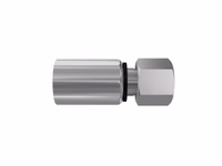 Parker côtes métriques 24° Raccord à sertir 1/4'' x M18 x 1.50 (12L) Femelle Embout tournant joint torique