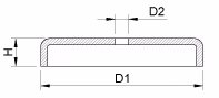 Pastille de sablage 17.8 mm Cuvette (x10)