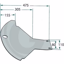 Patin d'usure faucheuse Kuhn 55922000 Origine
