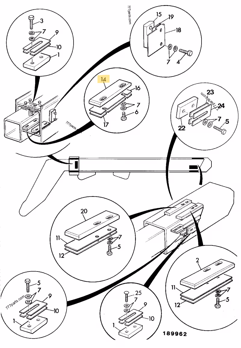 PATIN D'USURE JCB REF 160/00984