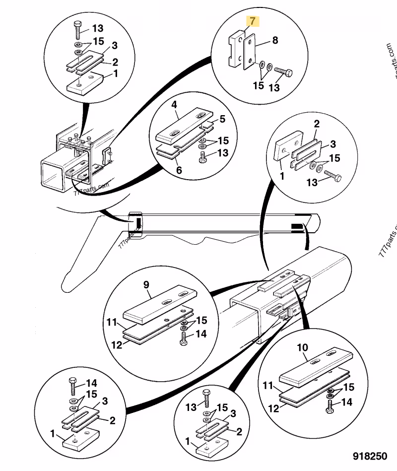 PATIN D'USURE JCB REF 160/00985