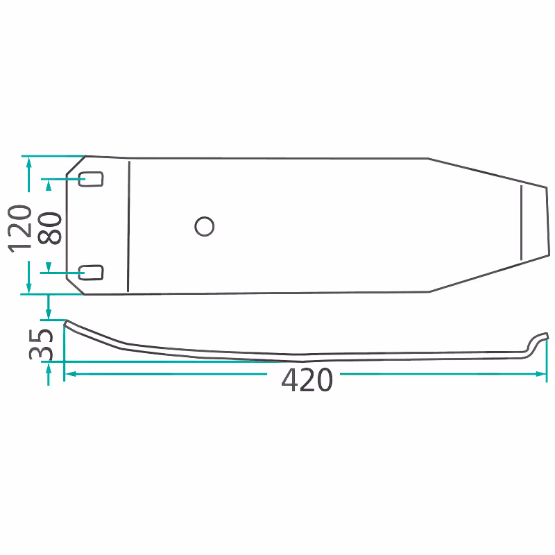 Patin d'usure faucheuse Kuhn 55911400 Adaptable