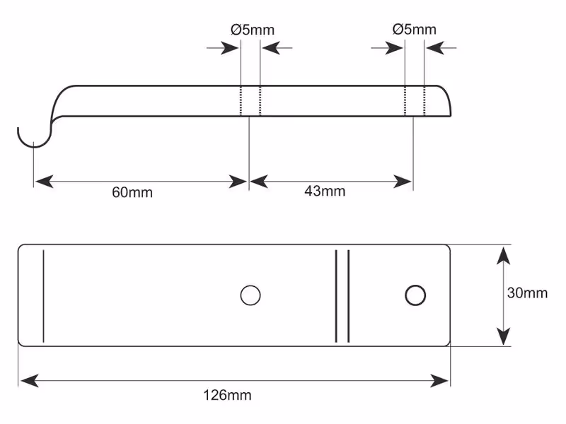 Patte fixation (Convient pour S.5352 et S.5353)