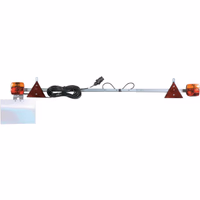 Pe de signalisation tube galva telescopique 1,40 a 2,10 m cable 12 m ajba