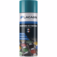 Peinture de finition bleu loiseau aerosol 400ml lacagri