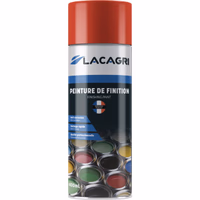 Peinture de finition rouge ribouleau aerosol 400ml lacagri