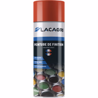 Peinture de finition rouge unia aerosol 400ml lacagri