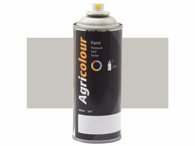Peinture Lumière Gris Métallique métallique, aérosol de 400ml - adaptable sur tracteurs Massey Ferguson - ref 3675805M1