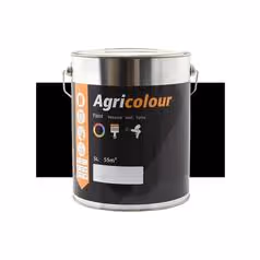 Peinture noir brillant, pot de 5litre(s)