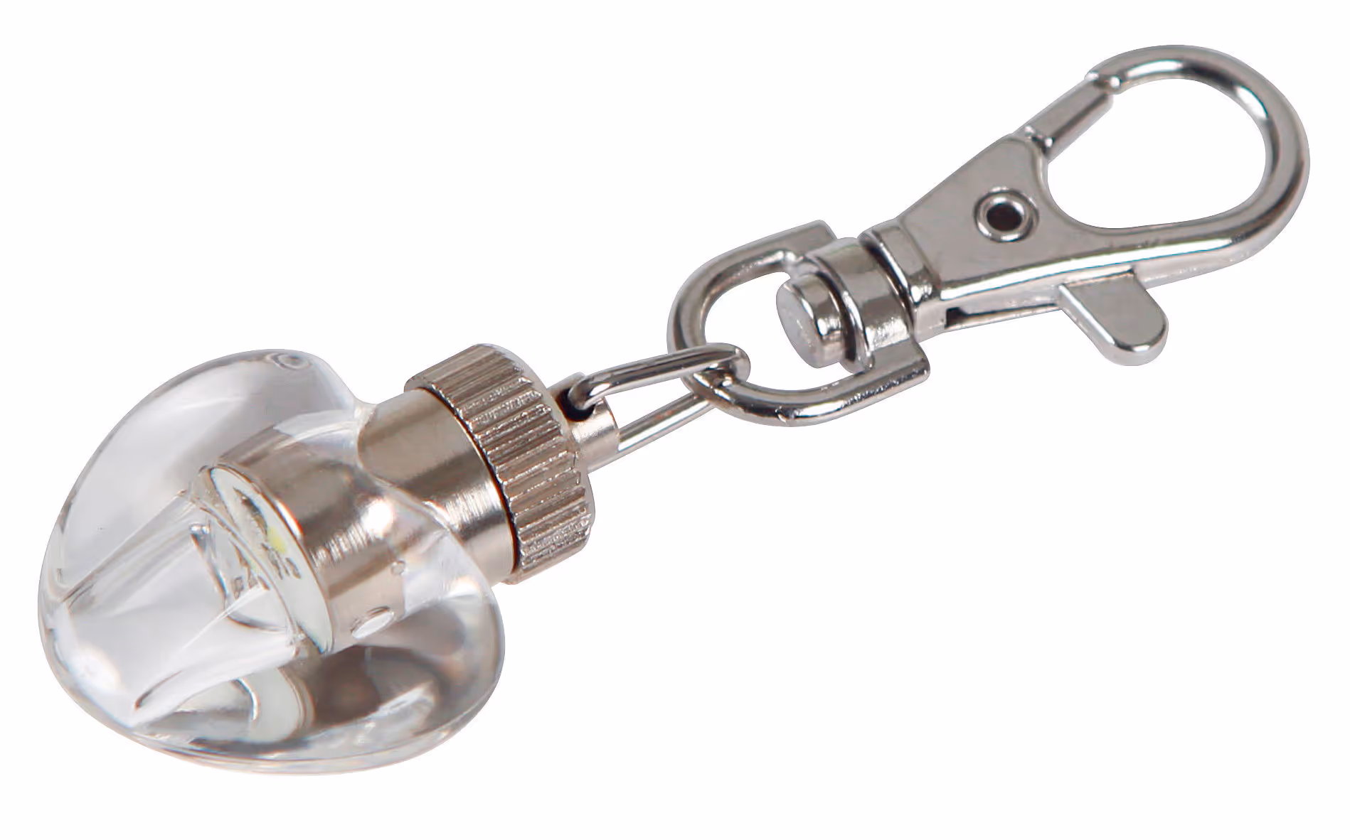 Pendentif LED Maxi Safe mousqueton cœur, 2,5x3cm