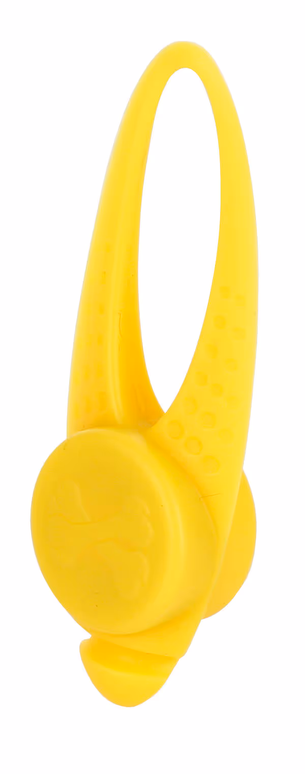Pendentif LED Maxi Safe silicone jaune, 8x3cm