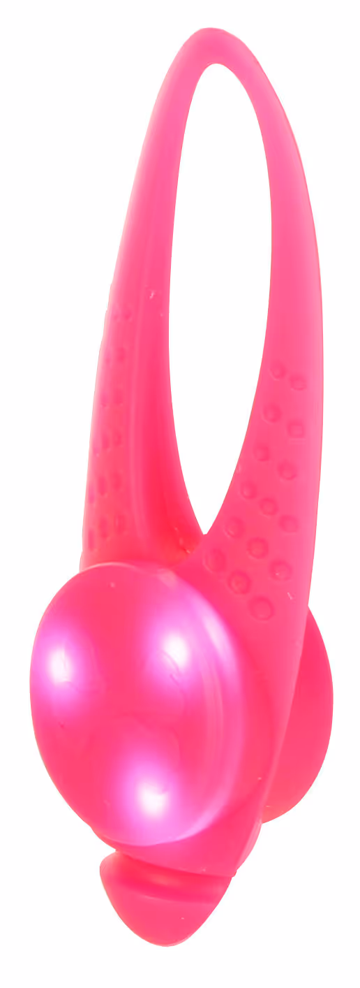 Pendentif LED Maxi Safe silicone rouge, 8x3cm