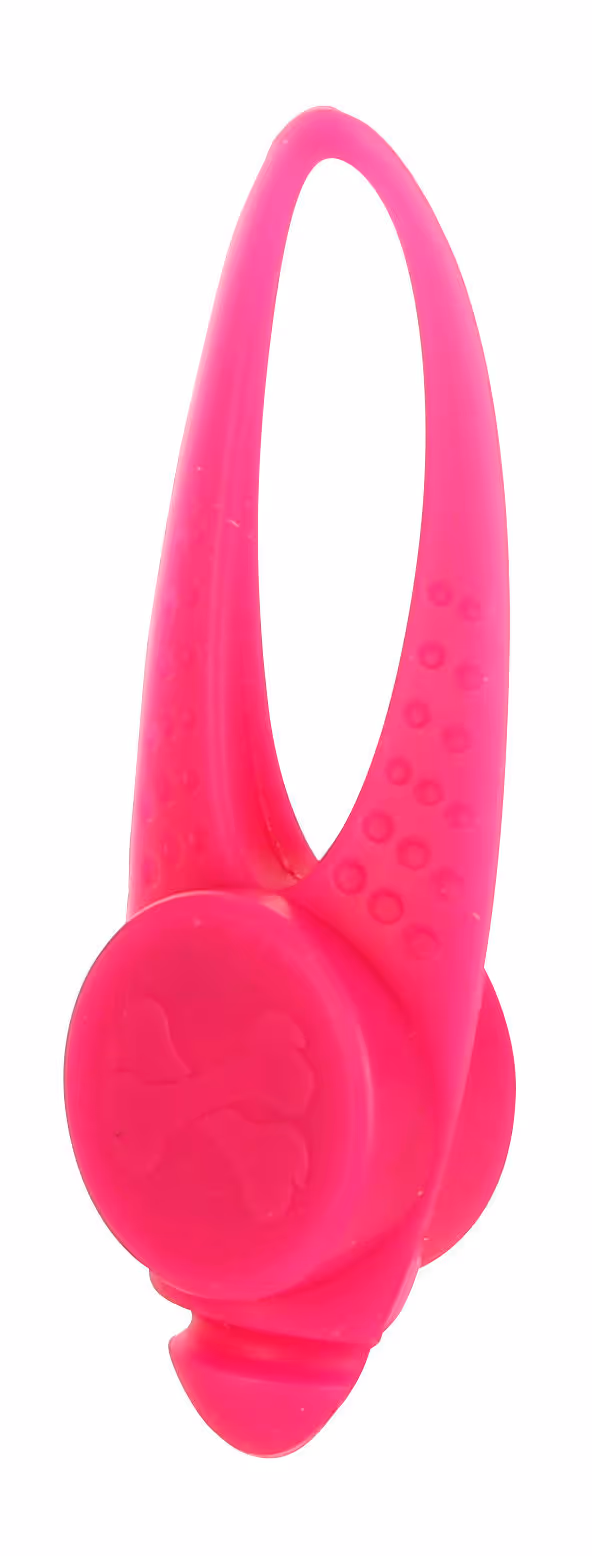 Pendentif LED Maxi Safe silicone rouge, 8x3cm