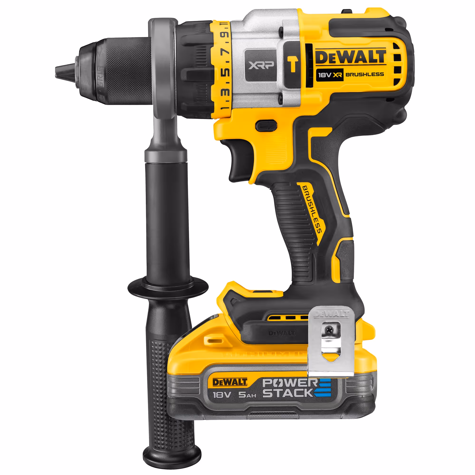 Perceuse visseuse percussion Premium XRP 18V ADVANTAGE 5Ah Li-Ion Brushless - POWERSTACK