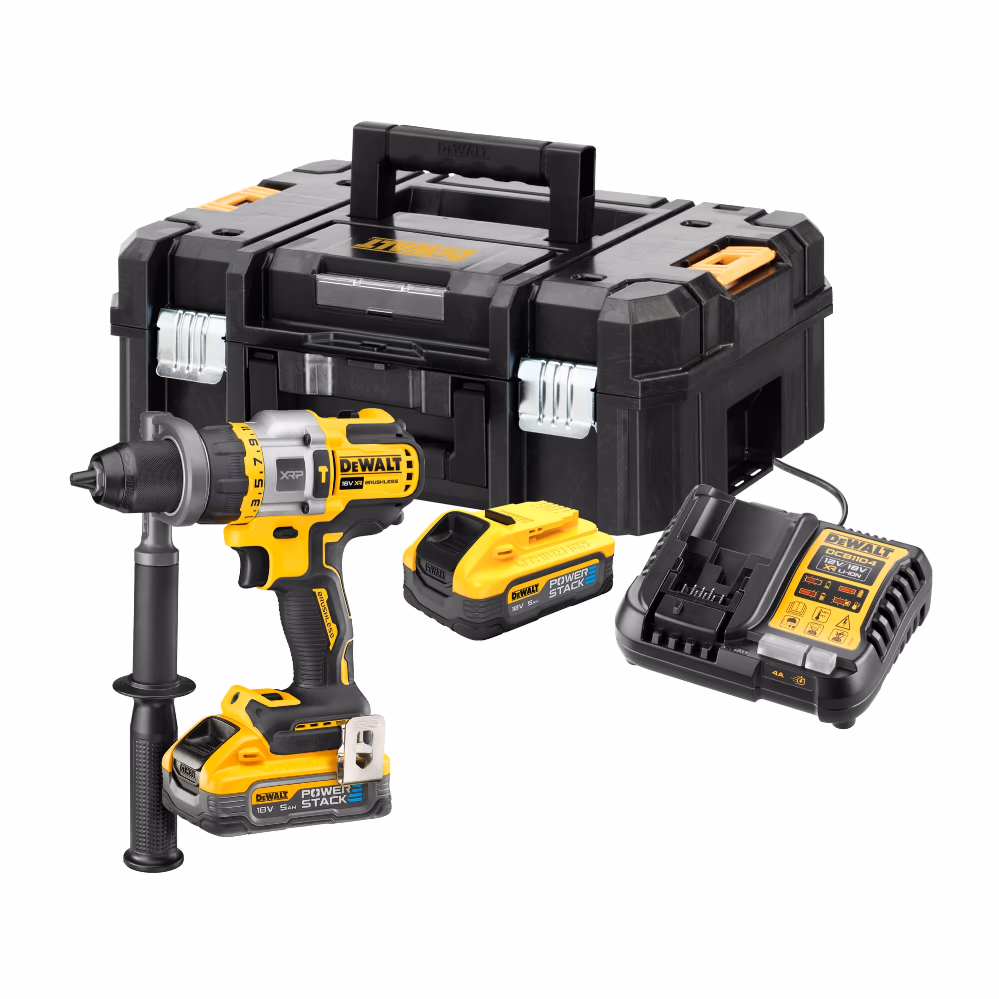 Perceuse visseuse percussion Premium XRP 18V ADVANTAGE 5Ah Li-Ion Brushless - POWERSTACK