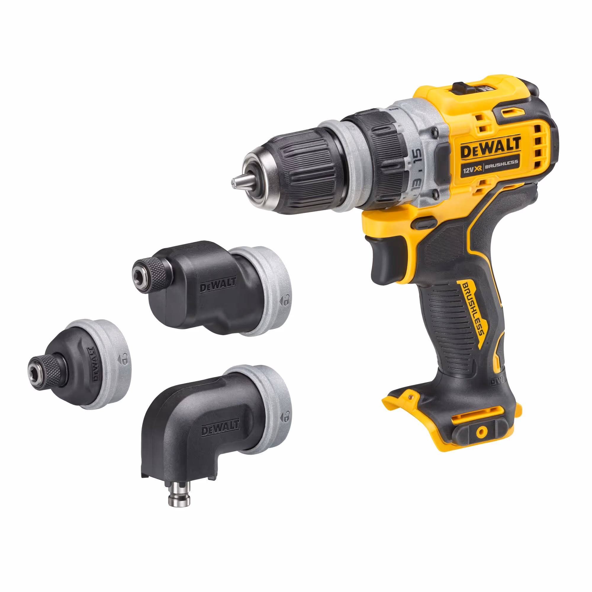 Perceuse visseuse à têtes multiples XR 12V Brushless