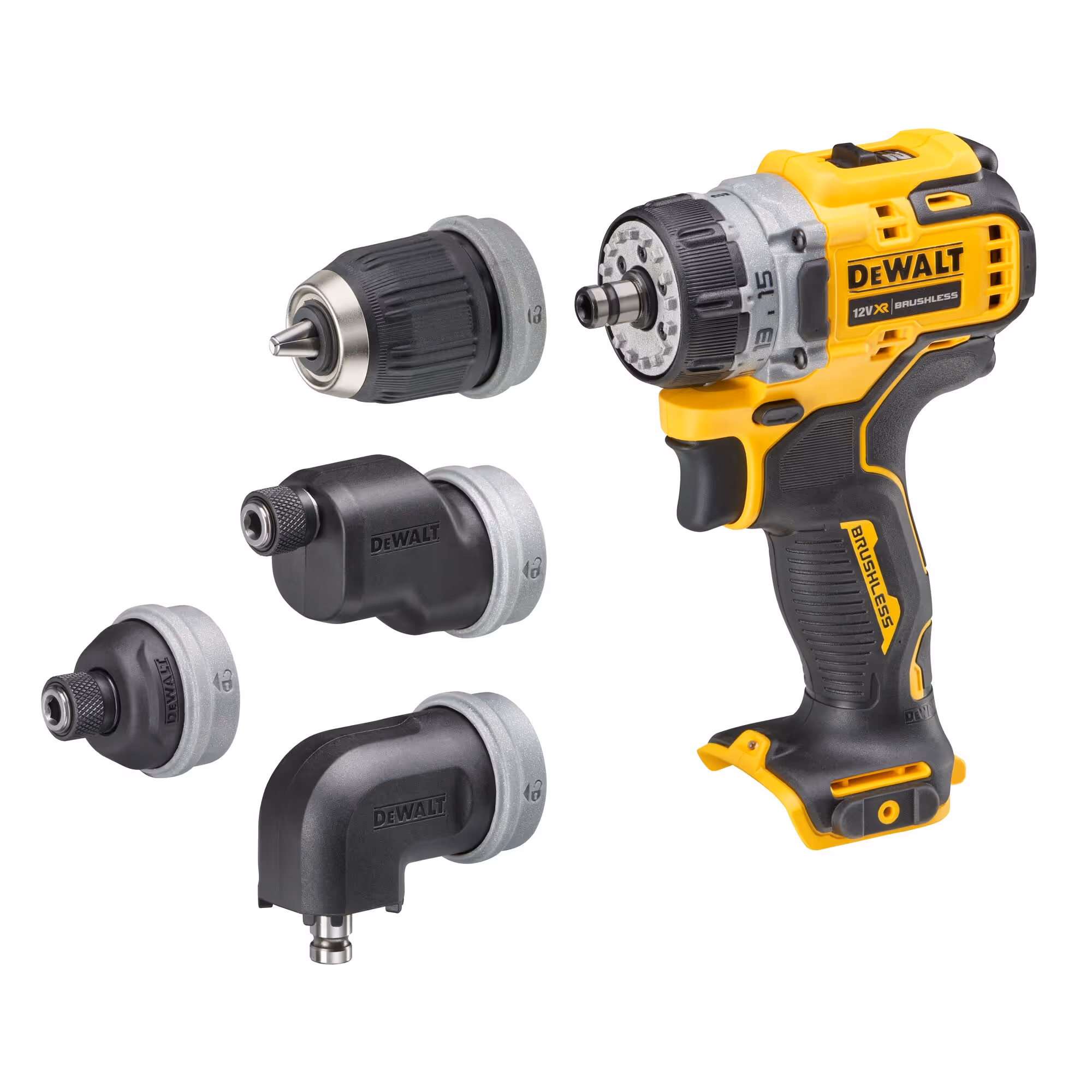 Perceuse visseuse à têtes multiples XR 12V Brushless