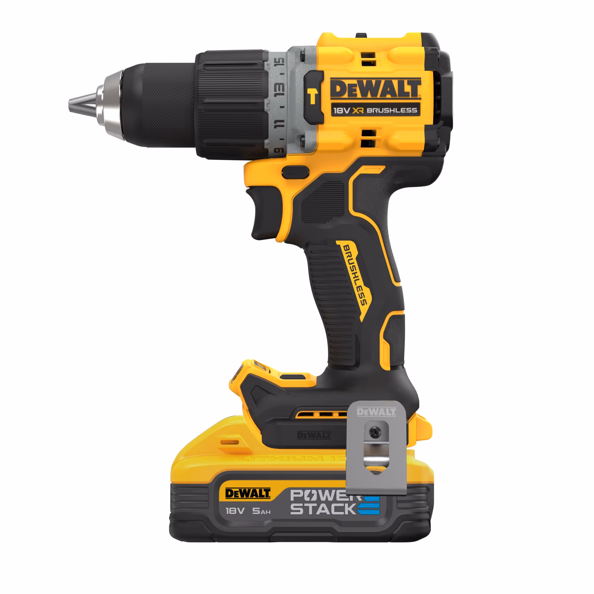 Perceuse visseuse percussion Compacte XR 18V 5Ah Li-ion Brushless POWERSTACK
