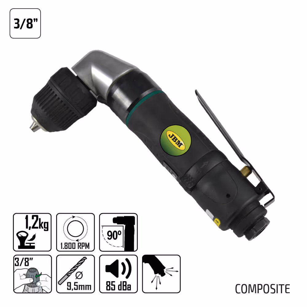 Perceuse d´angle reversible composite 3/8