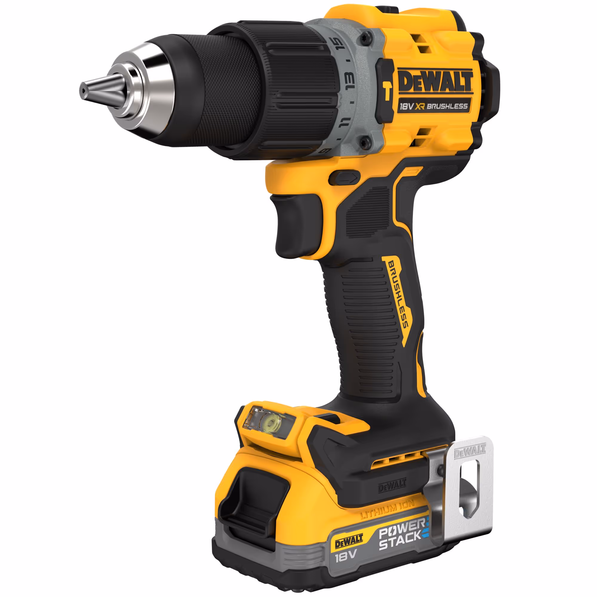 Perceuse visseuse percussion Compacte XR 18V 1.7Ah Li-Ion Brushless POWERSTACK