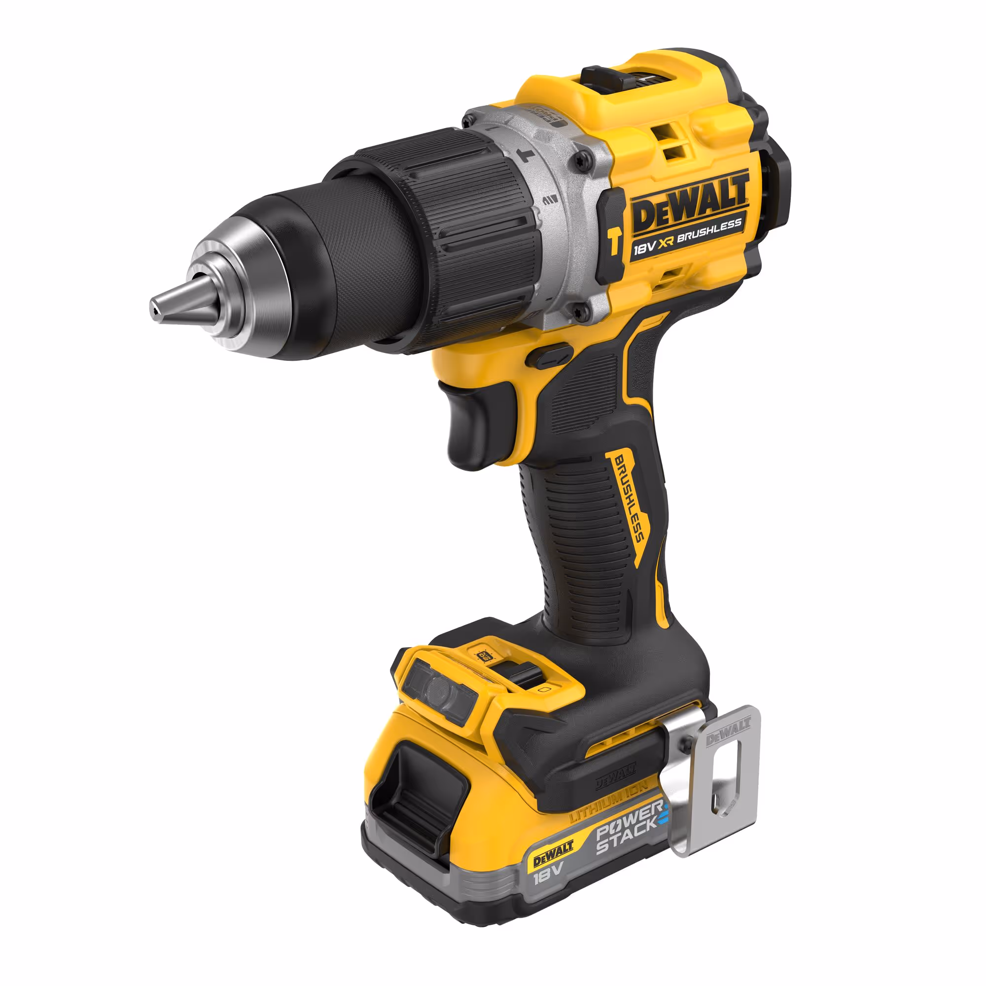 Perceuse visseuse percussion Compacte XR 18V 1.7Ah Li-Ion Brushless POWERSTACK