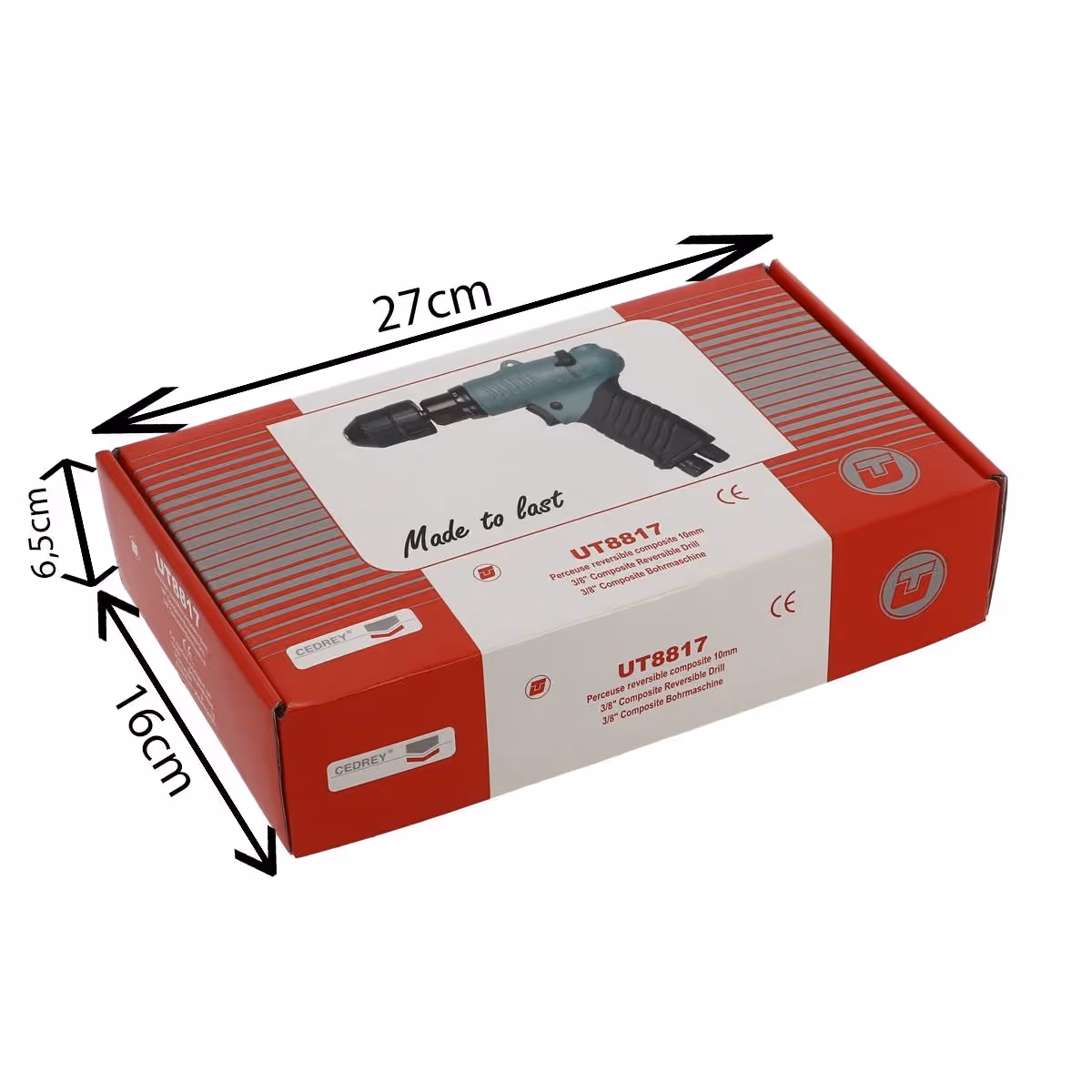 Perceuse revolver reversible 10mm mandrin auto composite