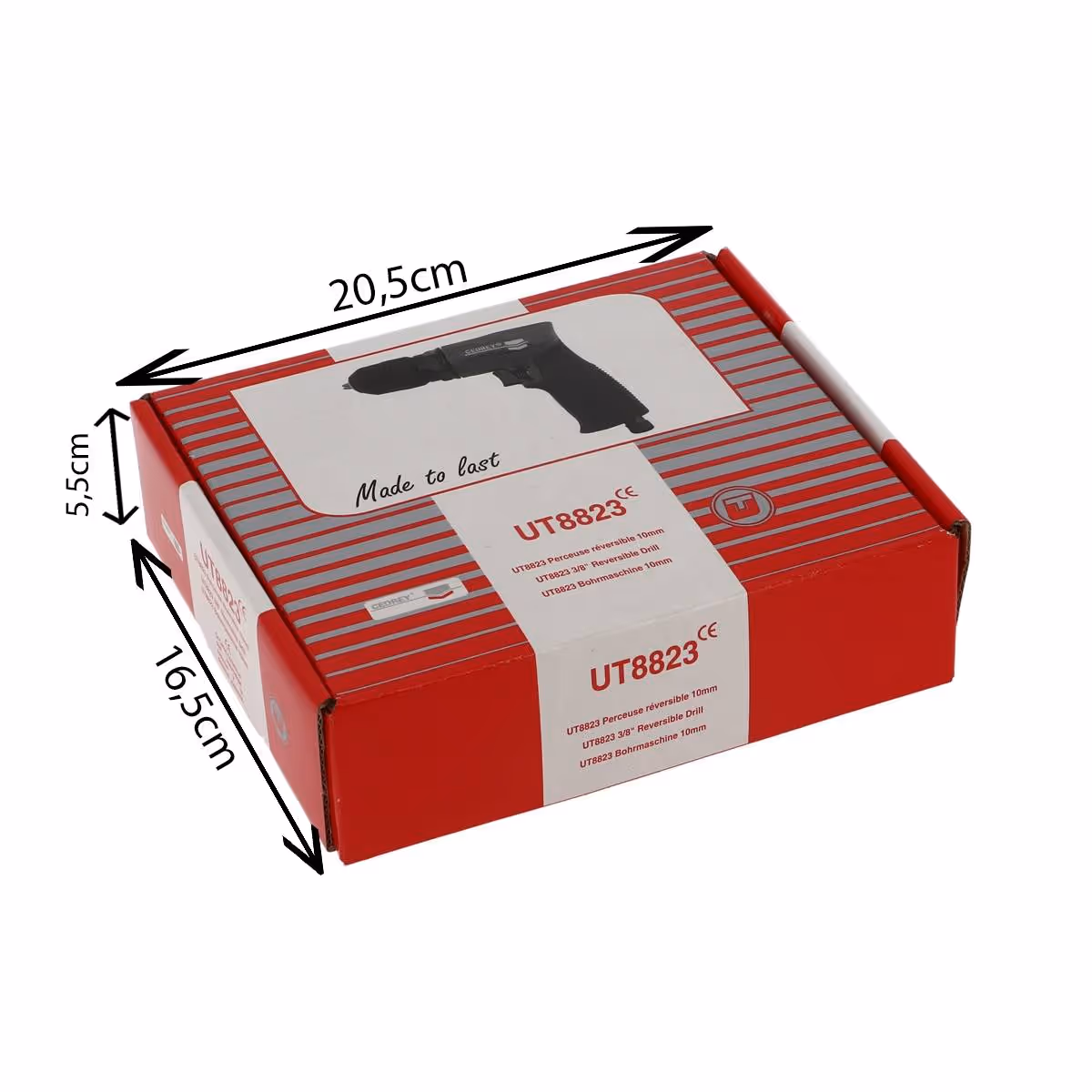 Perceuse revolver reversible 10mm mandrin auto composite