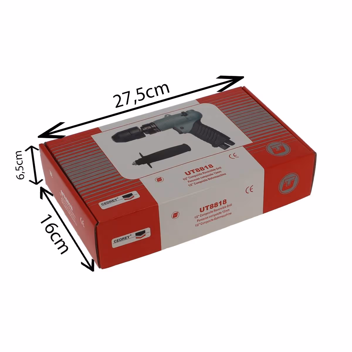 Perceuse revolver reversible 13mm mandrin auto composite