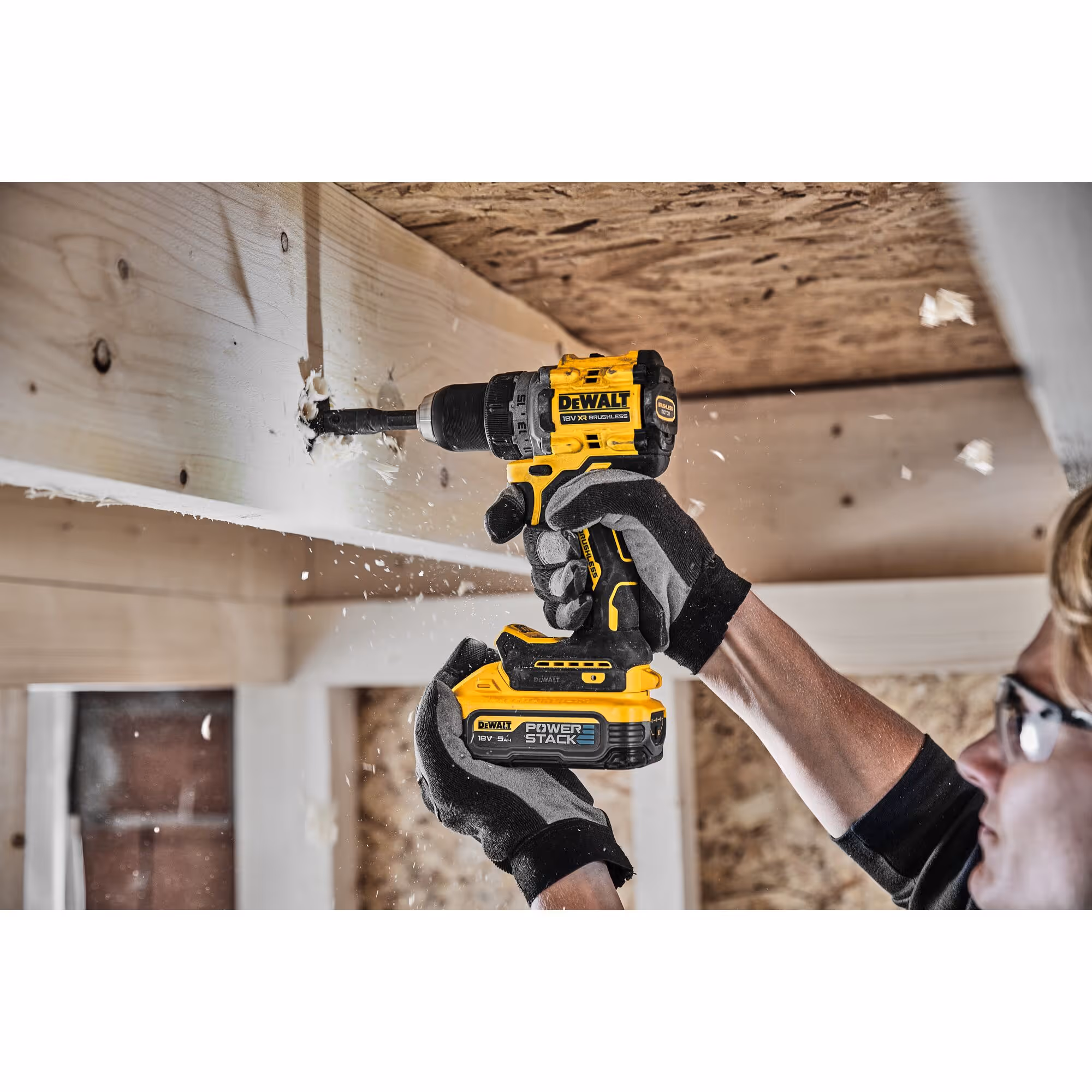 Perceuse visseuse Compacte XR 18V 5Ah Li-ion Brushless POWERSTACK