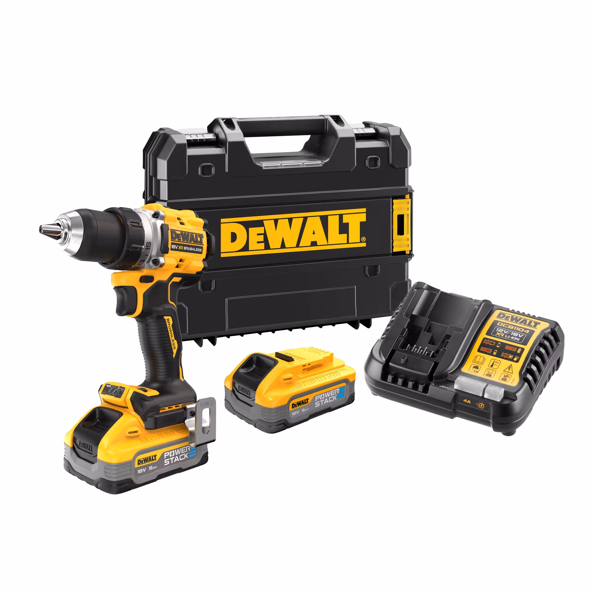 Perceuse visseuse Compacte XR 18V 5Ah Li-ion Brushless POWERSTACK