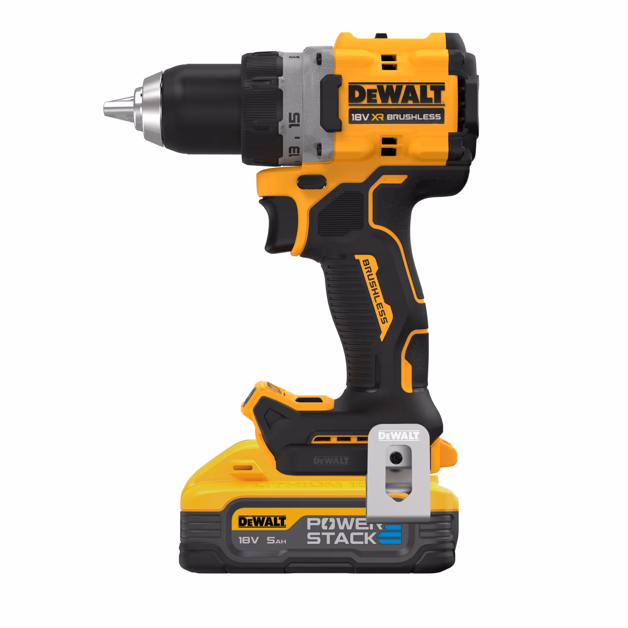 Perceuse visseuse Compacte XR 18V 5Ah Li-ion Brushless POWERSTACK