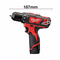 Perceuse-Visseuse 12V 4Ah 38Nm avec deux batteries en coffret M12 BDD-402C | Milwaukee