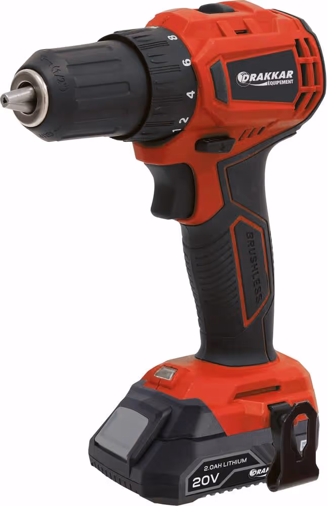 PERCEUSE/VISSEUSE 20V 40NM BRUSHLESS 2 BATTERIES 2AH + CHARGEUR 3A