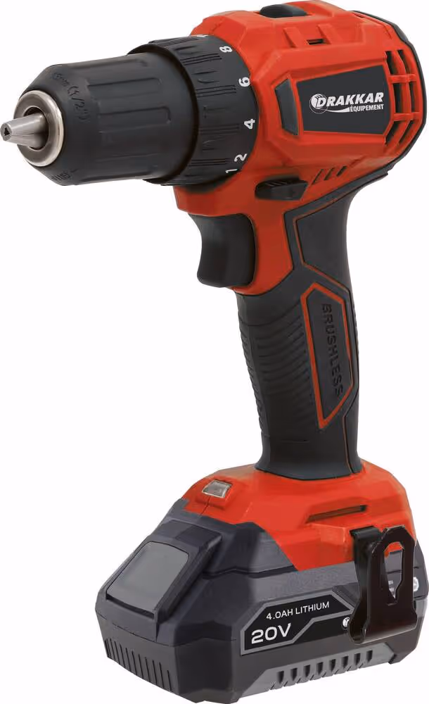 PERCEUSE/VISSEUSE 20V 40NM BRUSHLESS 2 BATTERIES 4AH + CHARGEUR 3A