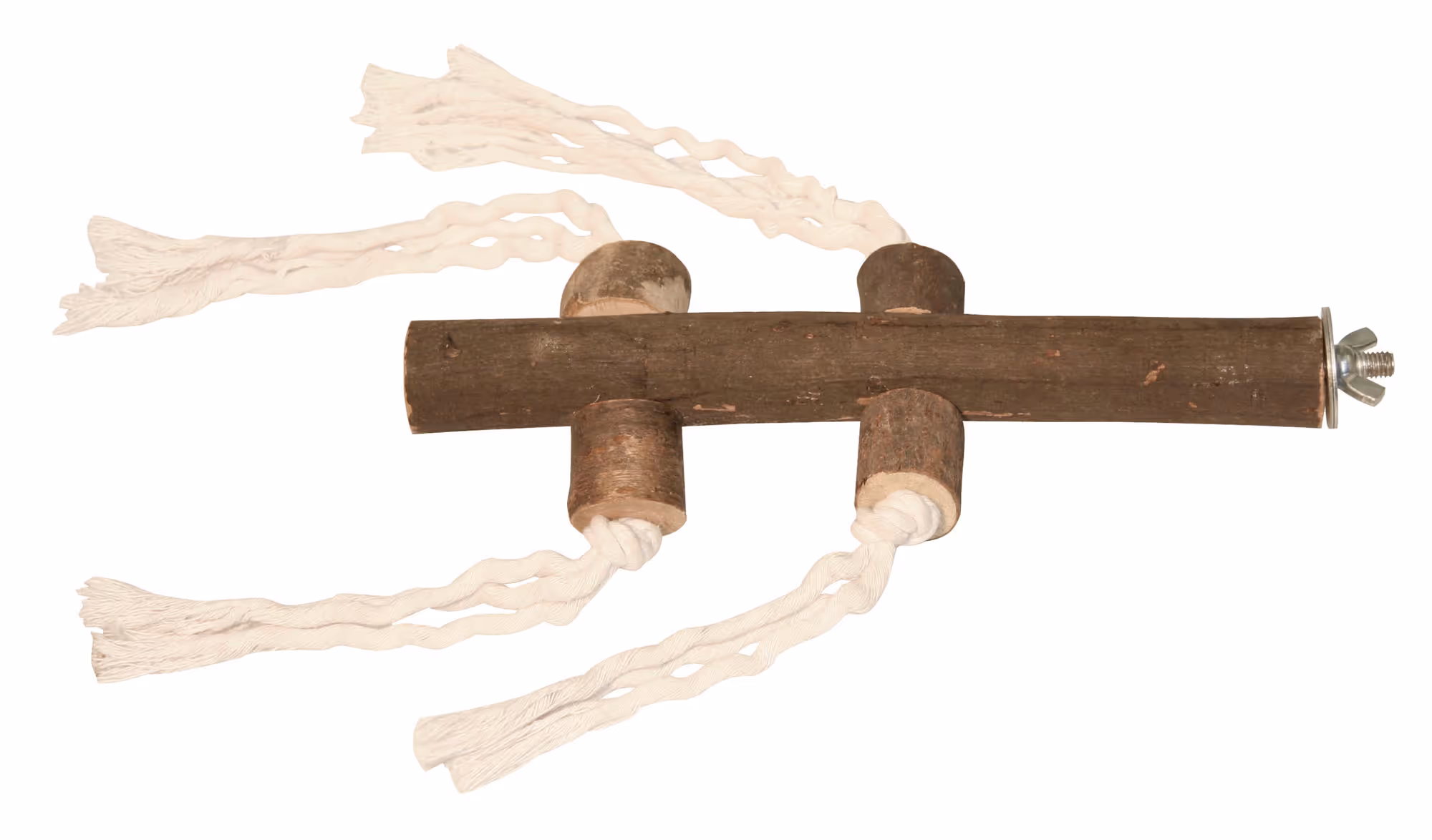 Perchoir avec corde pour oiseauX 20cm