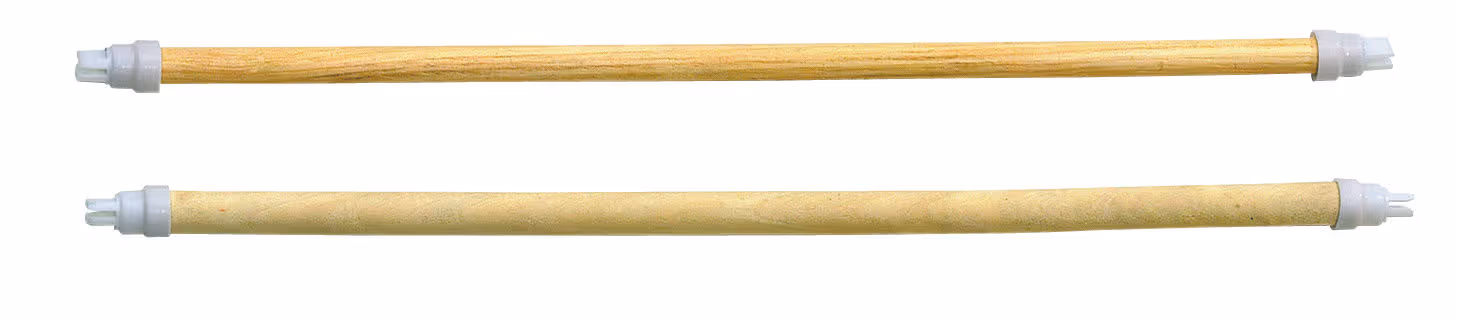 Perchoir en bois pour oiseaux 45cm, 2xØ10mm/2xØ12mm
