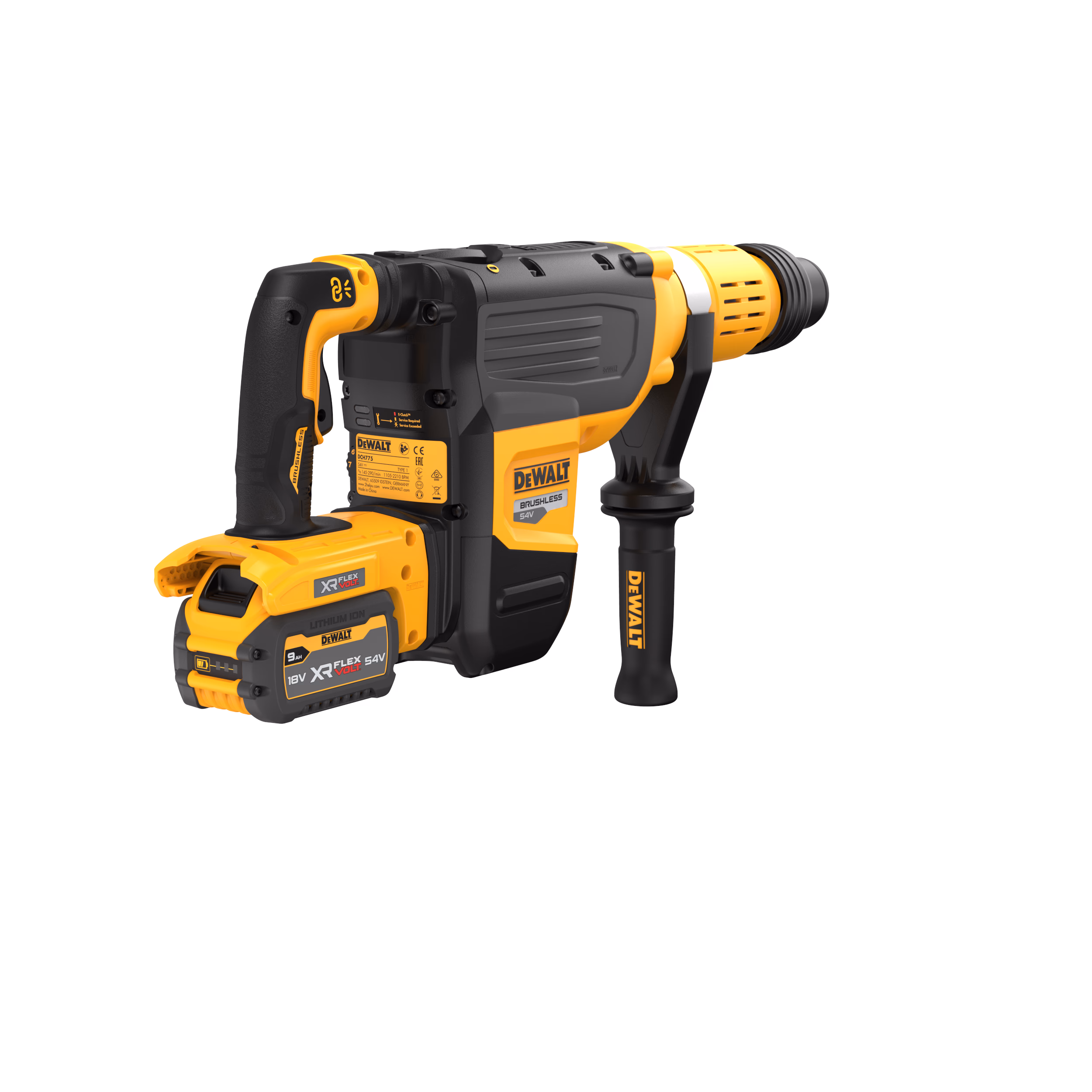 Perforateur SDS-max XR FLEXVOLT 54V 3Ah Li-Ion Brushless 19.4J