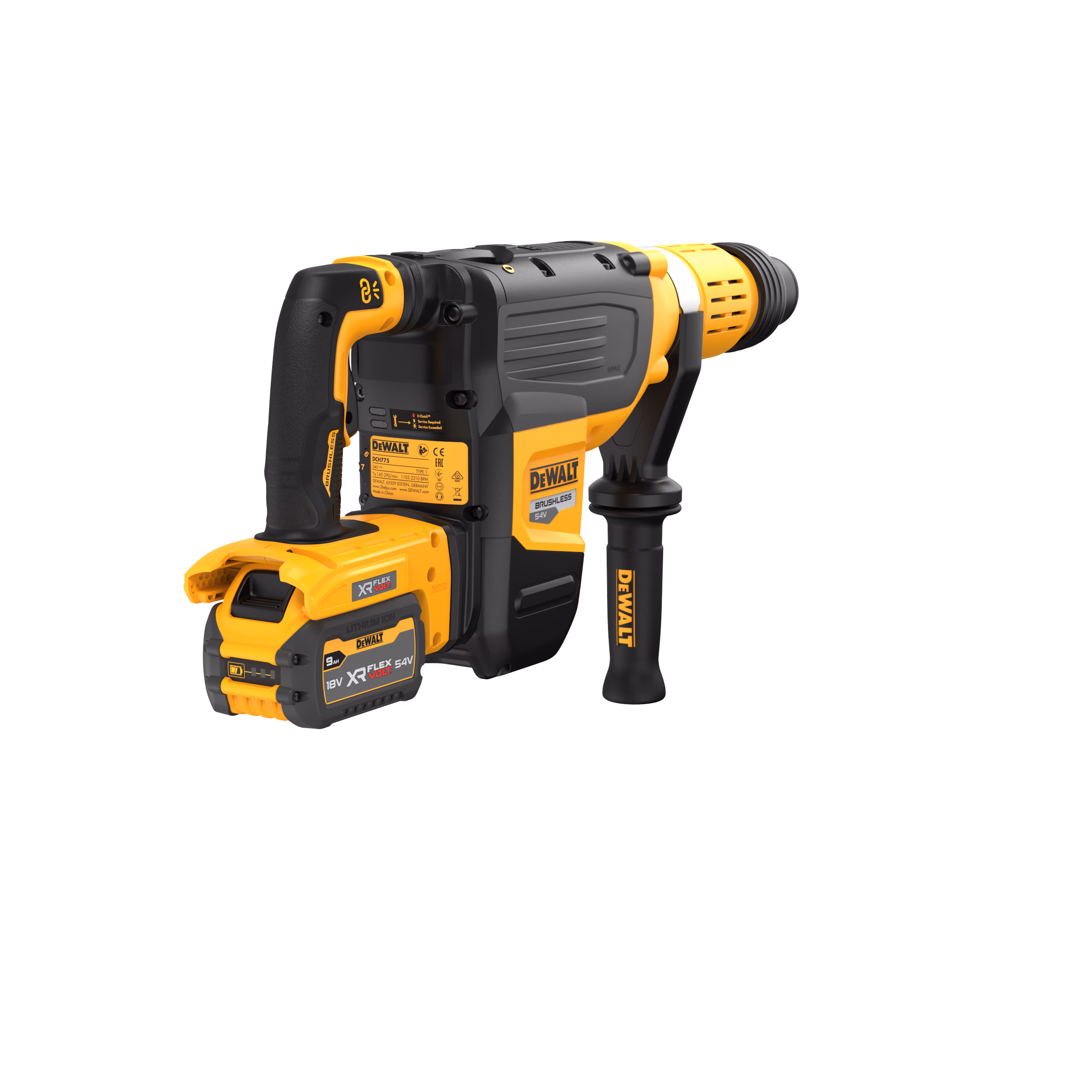 Perforateur SDS-max XR FLEXVOLT 54V 3Ah Li-Ion Brushless 19.4J