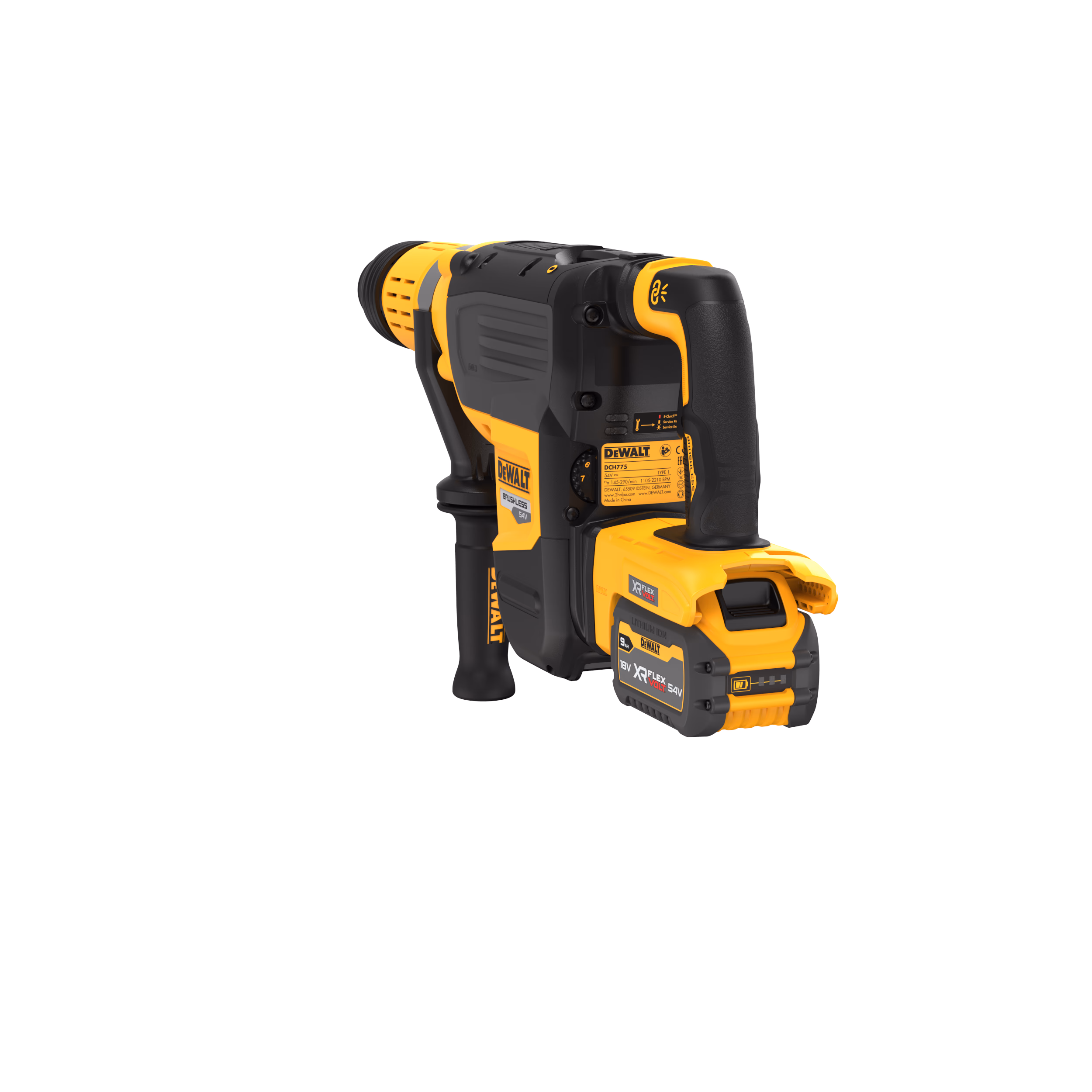 Perforateur SDS-max XR FLEXVOLT 54V 3Ah Li-Ion Brushless 19.4J