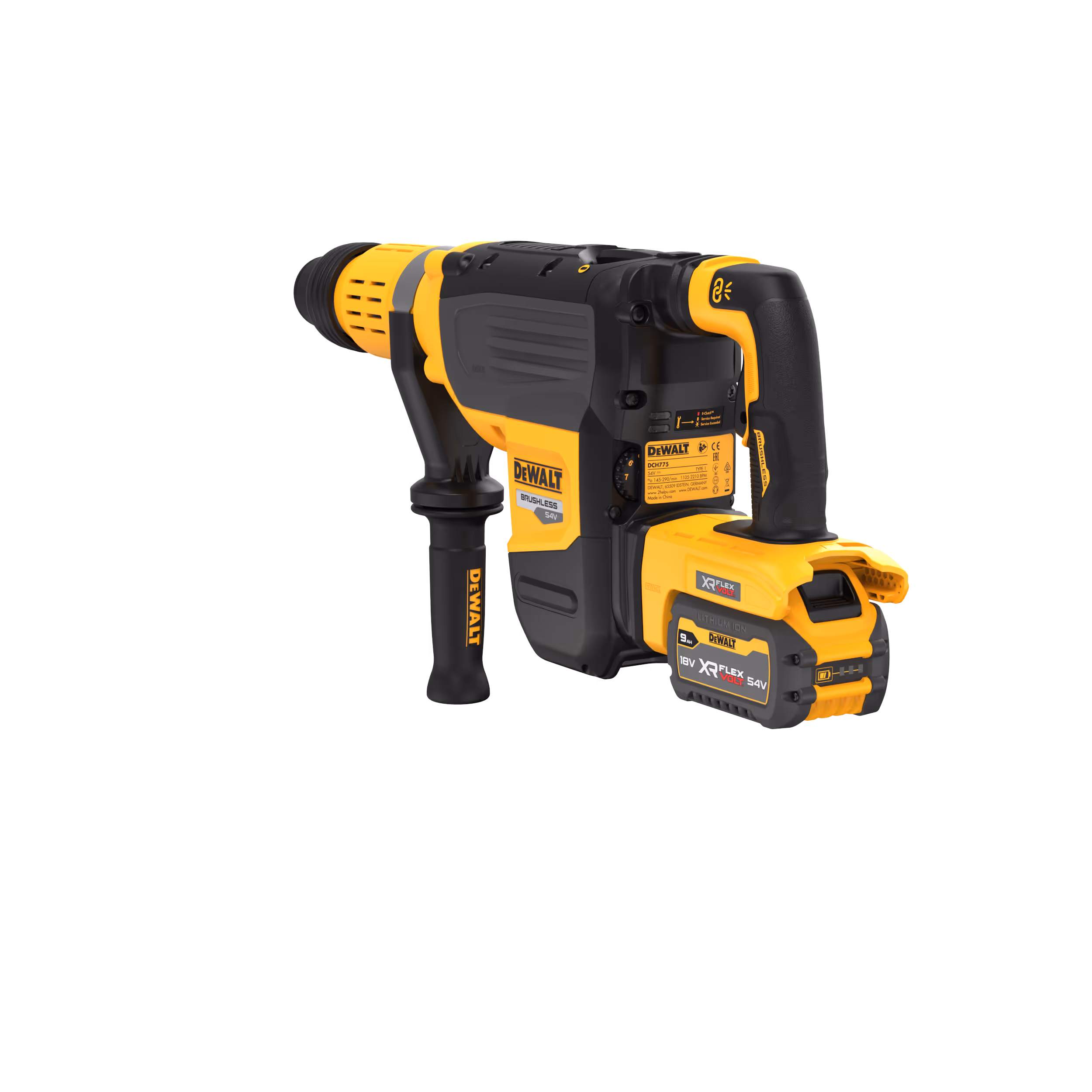 Perforateur SDS-max XR FLEXVOLT 54V 3Ah Li-Ion Brushless 19.4J