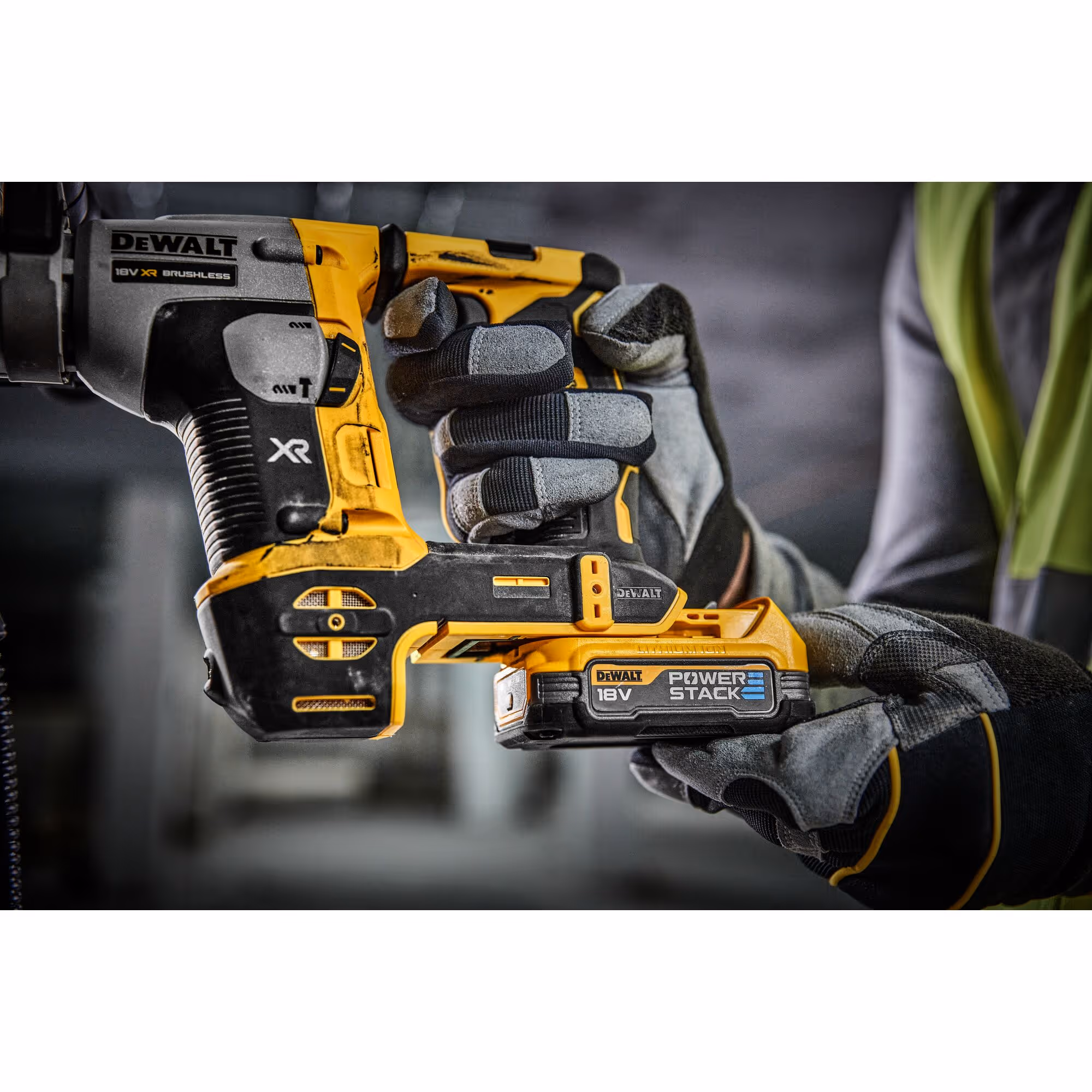 Perforateur SDS-plus XR 18V 1.7Ah Li-Ion Brushless 1.4J - POWERSTACK