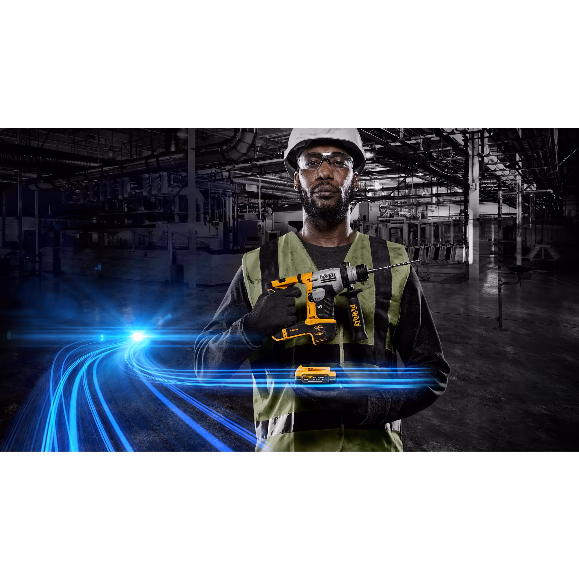 Perforateur SDS-plus XR 18V 1.7Ah Li-Ion Brushless 1.4J - POWERSTACK