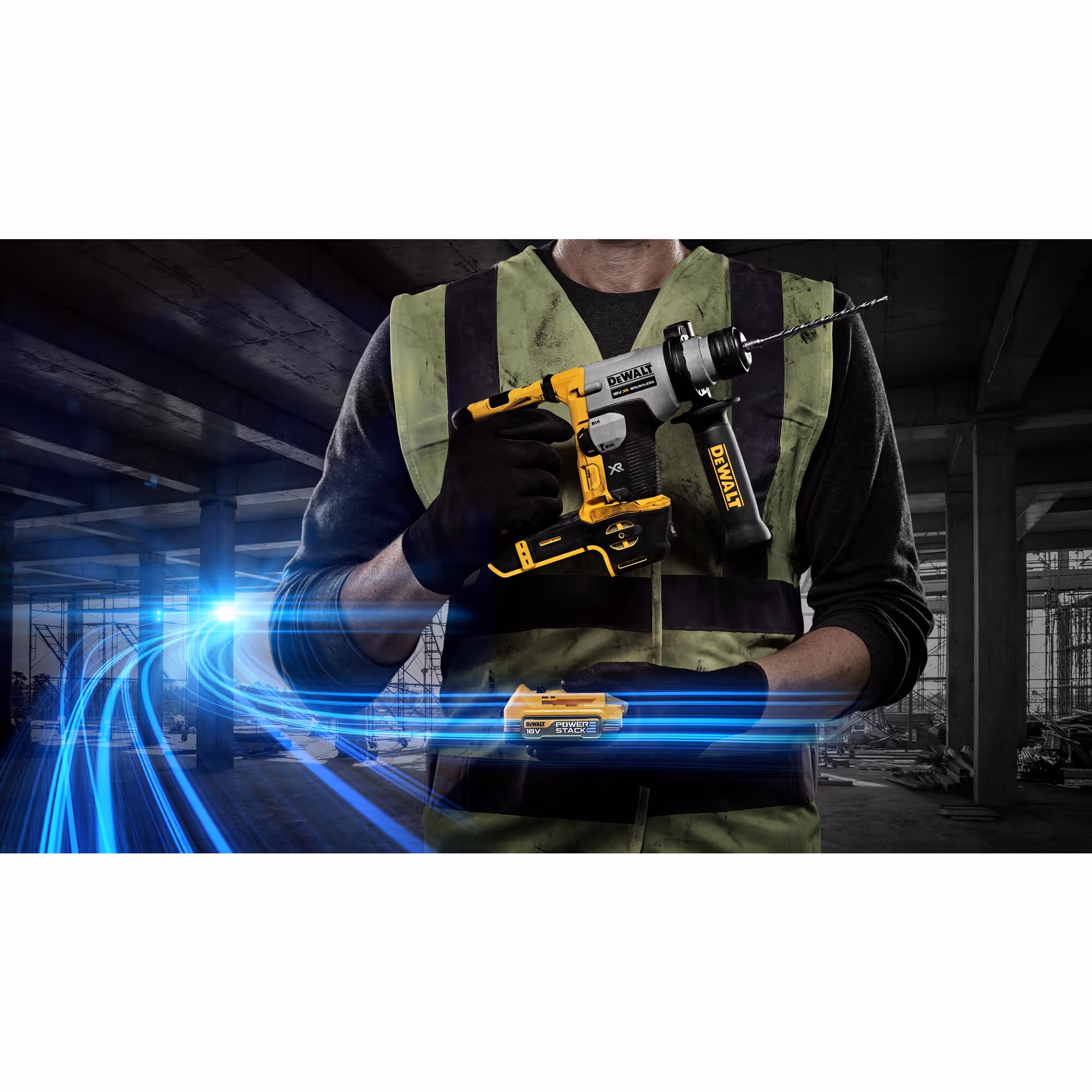 Perforateur SDS-plus XR 18V 1.7Ah Li-Ion Brushless 1.4J - POWERSTACK